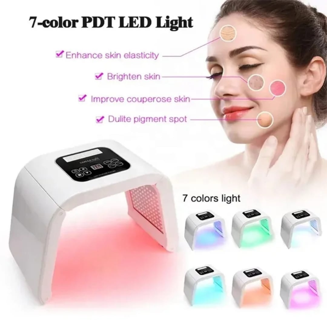7 Color PDT LED Face Mask Light Therapy Device Skin Tightening Machine Skin studio view 1