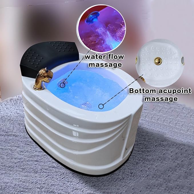 Acrylic Footbath Foot Soak Tub Acrylic Pedicure Sink With Heat And Massage studio view 1