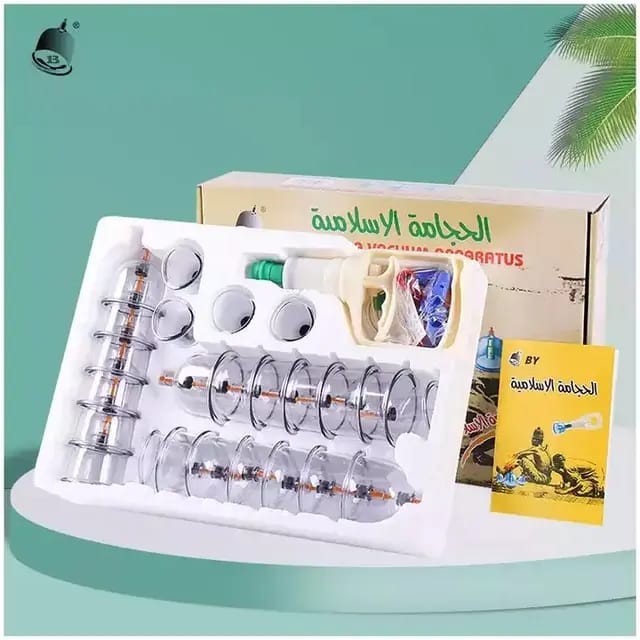 24-Piece Hijama Bio-Magnetic Vacuum Suction Cupping Therapy Set - View 2 - Tessla Equipment Store