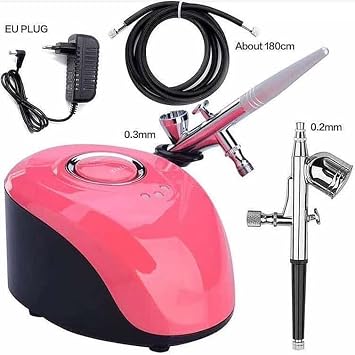 IAS Airbrush Kit, Multi-Function -Action Airbrush Set with Compressor Set for Make up,Art Painting,Tattoo,Cake,Manicure, Spray Model,Craft studio view 5