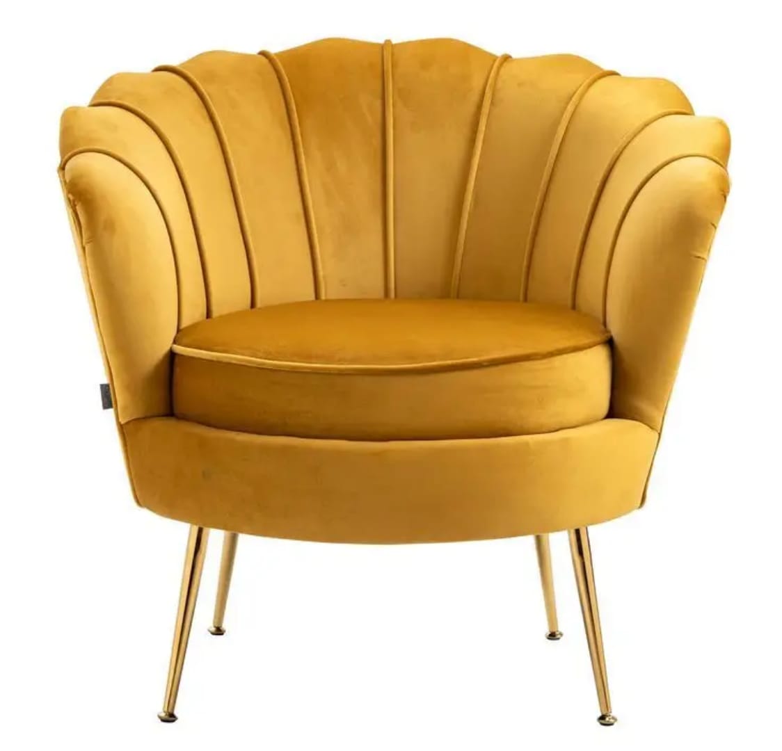 Sbk Topnotch Single Seater Sofa Yellow studio view 2